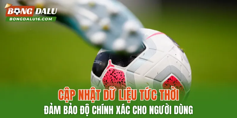 Cập nhật dữ liệu tức thời, đảm bảo độ chính xác cho người dùng