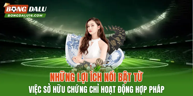 Những lợi ích nổi bật từ việc sở hữu chứng chỉ hoạt động hợp pháp