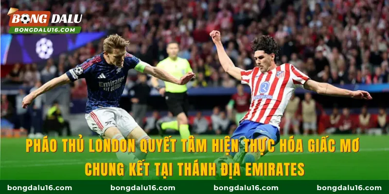 Pháo thủ London quyết tâm hiện thực hóa giấc mơ chung kết tại thánh địa Emirates