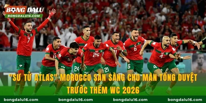 "Sư tử Atlas" Morocco sẵn sàng cho màn tổng duyệt trước thềm WC 2026