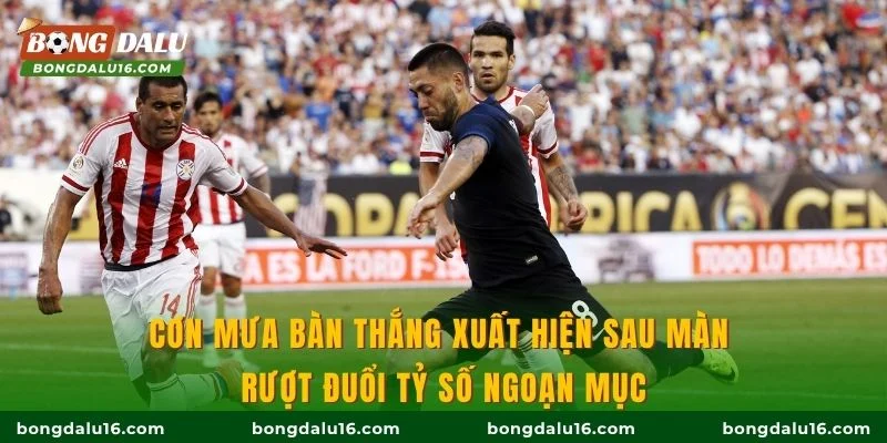 Cơn mưa bàn thắng xuất hiện sau màn rượt đuổi tỷ số ngoạn mục