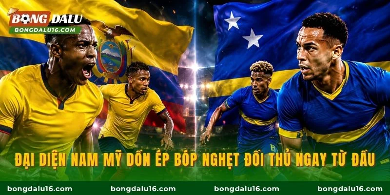 Đại diện Nam Mỹ dồn ép bóp nghẹt đối thủ ngay từ đầu