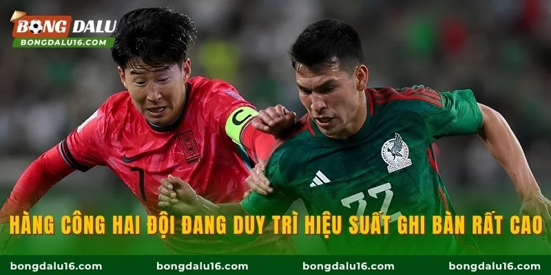 Hàng công hai đội đang duy trì hiệu suất ghi bàn rất cao