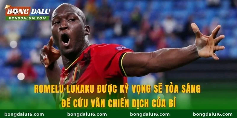 Romelu Lukaku được kỳ vọng sẽ tỏa sáng để cứu vãn chiến dịch của Bỉ